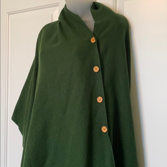 3 In 1 Solid Wrap Poncho Blanket Scarf - Picture 5 of 6